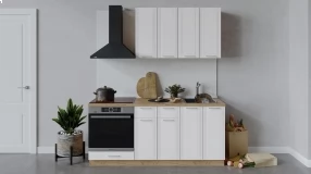 Кухонный гарнитур «Ольга» длиной 180 см со шкафом НБ